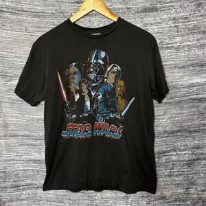 Star Wars Vintage‎ Style T-Shirt Men Size Small 100% Cotton
